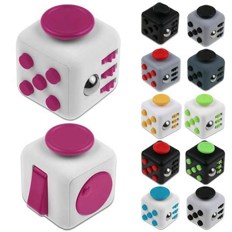 Magic Fidget Cube Anxiety Stress Relief Focus 6 Side Gift For Adults