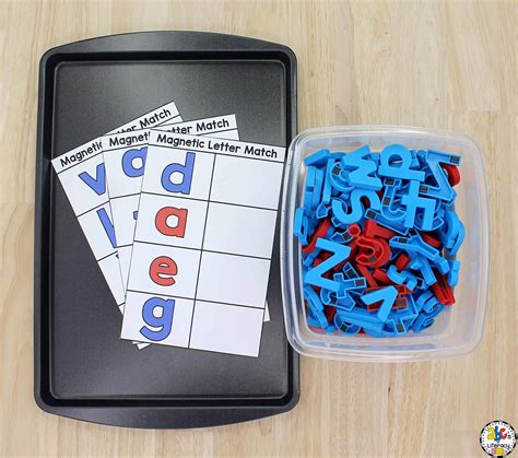 Magnetic Letter Match Letter Recognition Activity For Kids