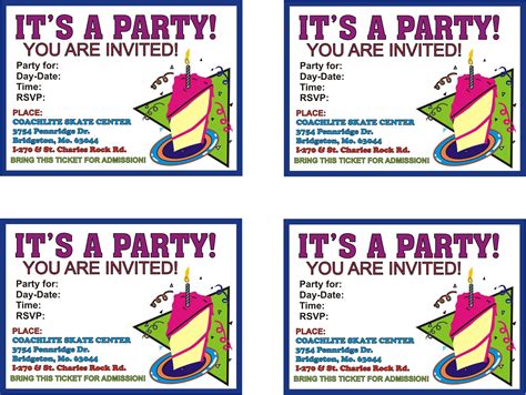 Make Your Own Party Invitations With A Free Printable Party Invitations Diy Free Printable