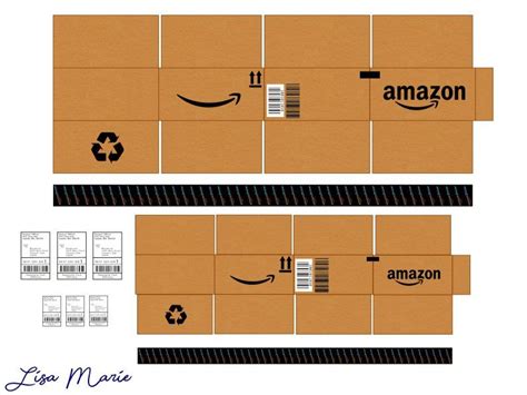 Making Miniature Amazon Boxes Barbie Scale Dollhouse Miniatures