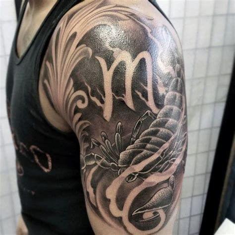 Male Scorpion Sleeve Tattoo Designs and Ideas