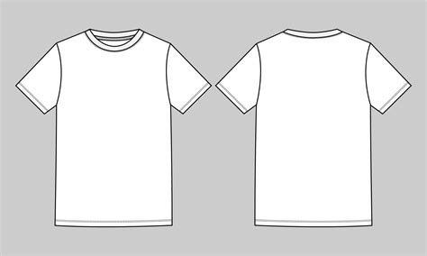 Man S T Shirt Front And Back Template Free Printable Papercraft Templates