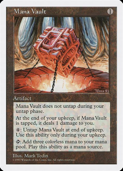 Mana Vault Fifth Edition 5Ed 388 Scryfall Magic The Gathering