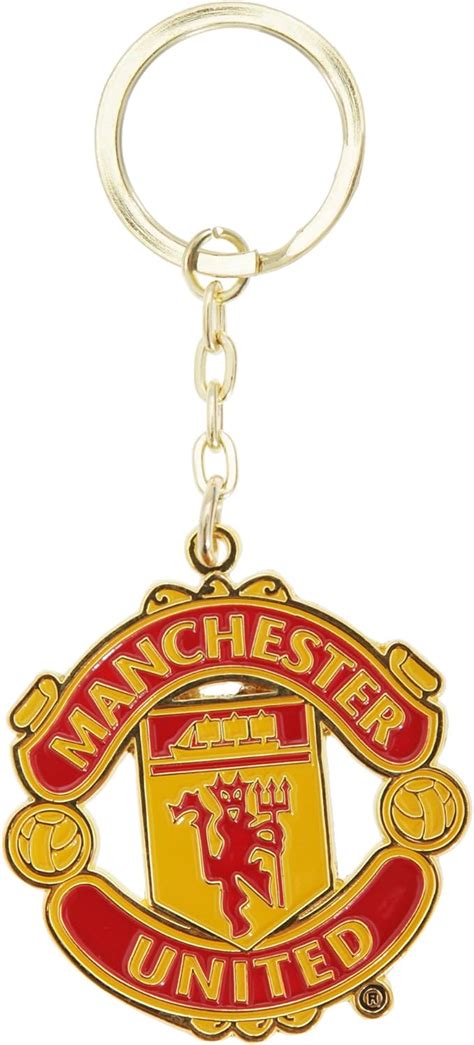 Manchester United Fc Official Metal Soccer Football Crest Keyring One