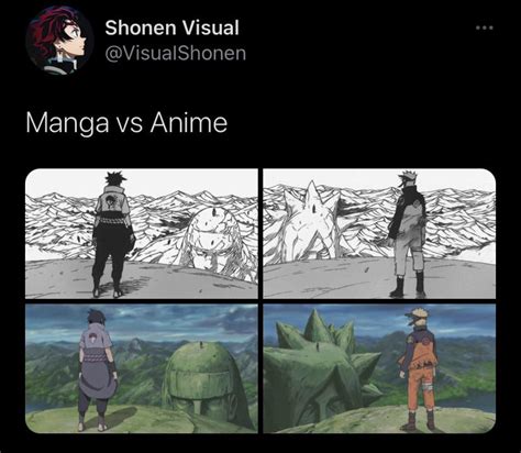 Manga Vs Anime R Naruto