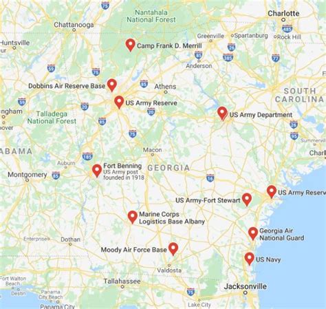 Georgia's 7 Major Military Bases