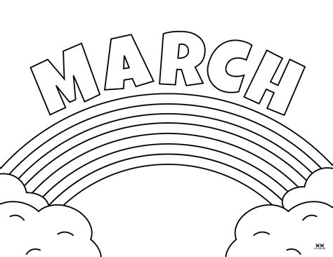 March Coloring Pages (100% Free Printables)