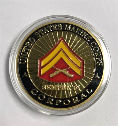 Marine Corps Corporal Challenge Coin Usmc Eur 17 96 Picclick Fr