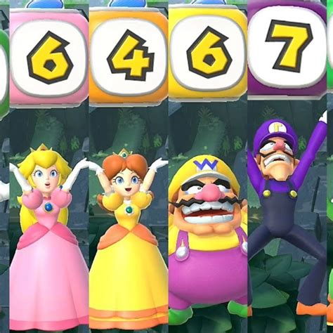 Mario Party Dice Chart