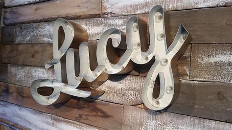 Marquee Sign Marquee Letters Metal Steel Large Script Sign Photos Business Bar Home Eat Bars