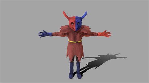 Masked Villain T Pose 3D Model By Petermavro 805Bbaa Sketchfab