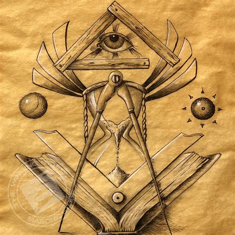 Masonic Symbolism Drawing By Masonic Secrets Revealed