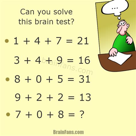 Maths Puzzle To Test Your Brain Iq Maths Puzzles Math Test Math