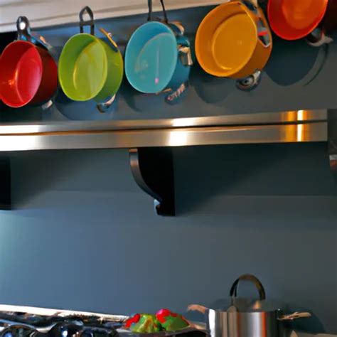 Maximize Kitchen Space With A Wall Mounted Pot Rack One Perfect Room