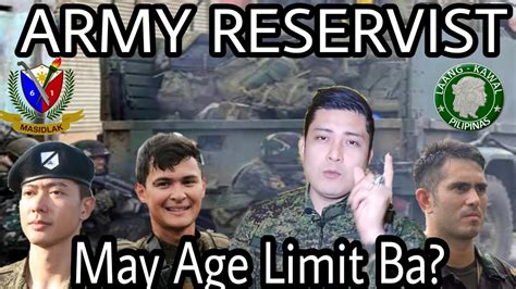 May Age Limit Ba Sa Army Reservist Categorization And Classification