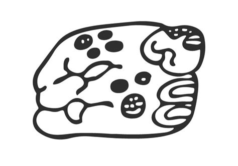 Free Maya Jaguar Glyph Printable Templates