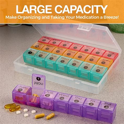 Medca 7 Day Pill Organizer Walmart Com Walmart Com