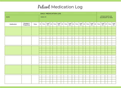 Medication Sheet 10 Free Pdf Printables Printablee