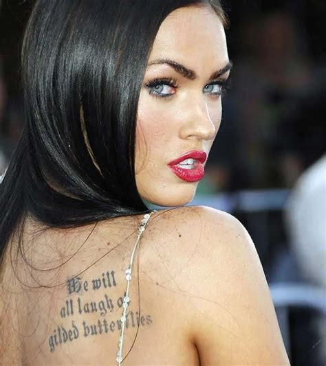 Megan Fox's Tattoo Collection Revealed