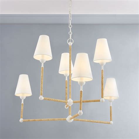 Megan Molten X Mitzi Mariana 6 Light Chandelier Paynes Gray