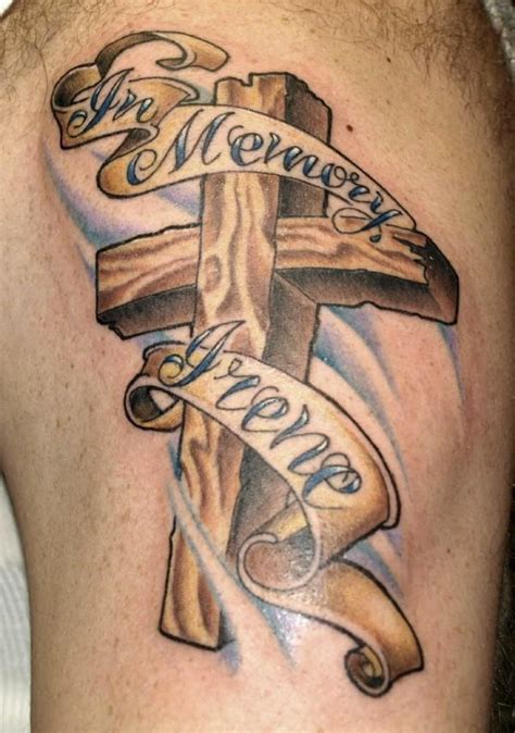 Memorial Cross Tattoo