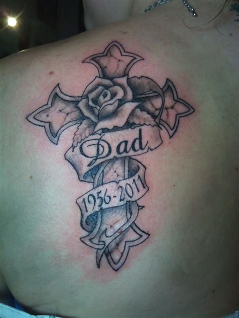 Memorial Tattoos For Men Cross Tattoo For Men Cross Tattoo Designs