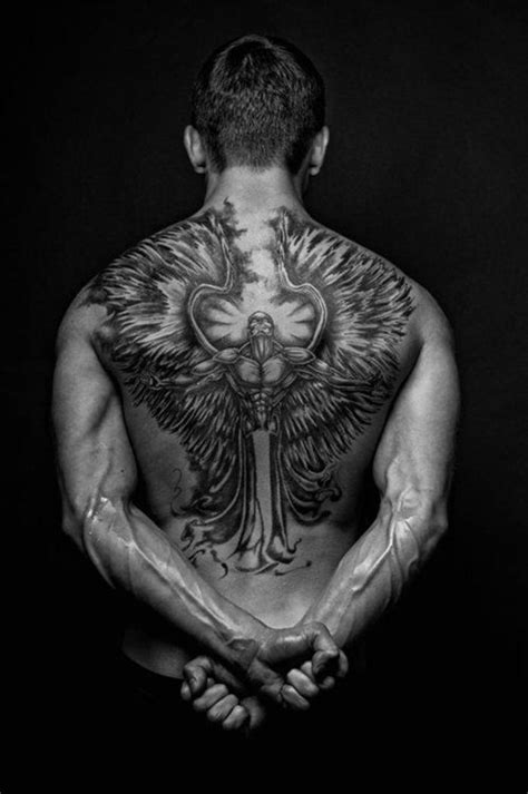 Men Amp 39 S Hairstyles Now Back Tattoos For Guys Cool Back Tattoos Angel Tattoo Designs