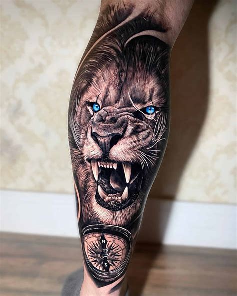 Men's Lion Tattoos Designs and Meaning