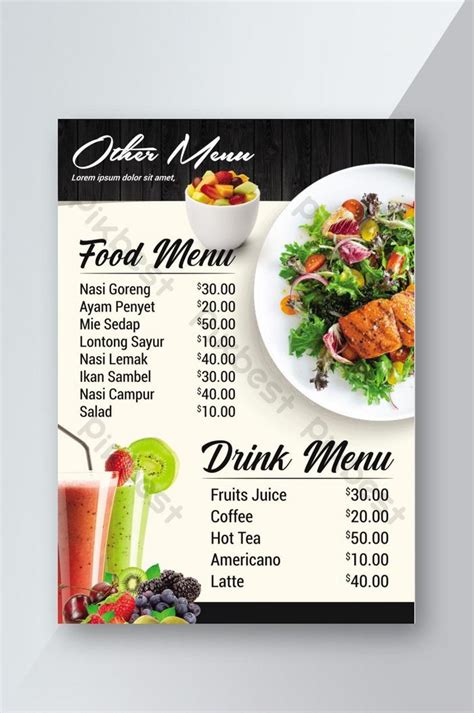 Create Your Own Menu with Free Printable Templates