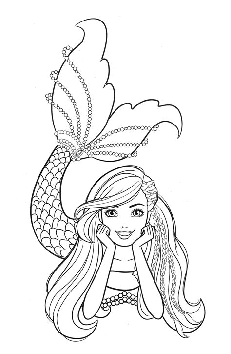 Mermaid Barbie Coloring Pages