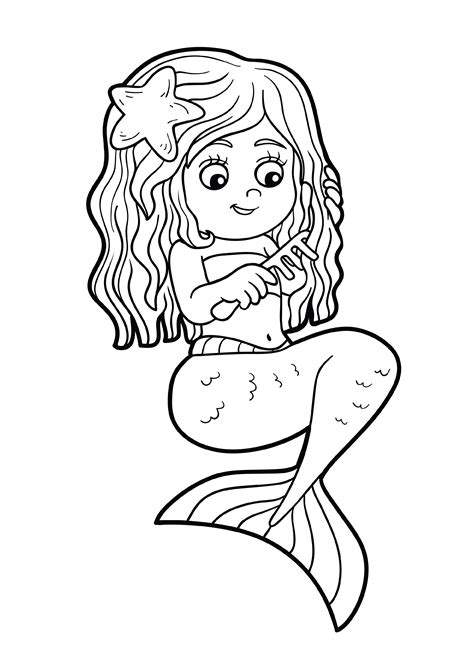 Mermaid Coloring Pages Printable Coloring Pages