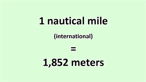 Meters to Nautical Miles Conversion Made Easy