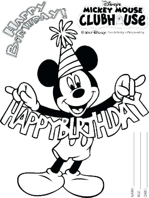 Mickey Mouse Clubhouse Coloring Pages To Print At Getcolorings Com Free Printable Colorings