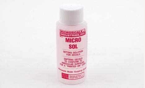 Micro Sol Decal Solution 1 Fl Oz Microsol Microset Paints Adhesives Catalogue Marksmodels