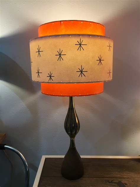 Mid Century Style 3 Tier Fiberglass Lamp Shade Retro Modern Etsy