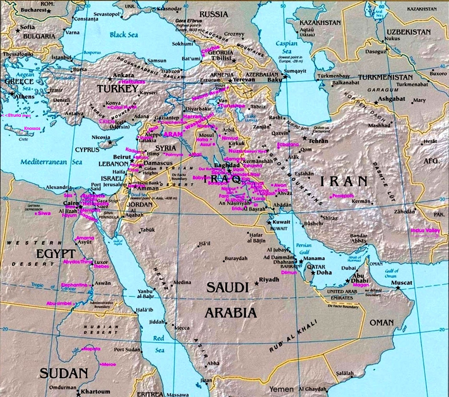 Middle East Map