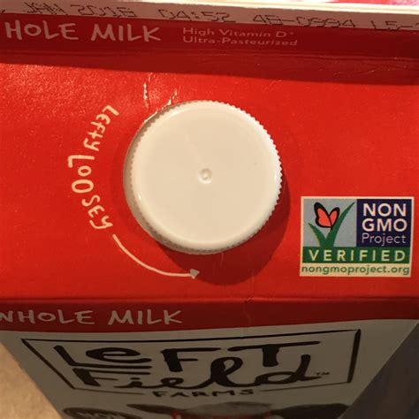 Milk Container Has Arrow To Help Kids Remember Which Way To Open R