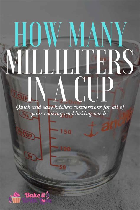 Milliliters Ml In A Cup Quick Easy Kitchen Conversions