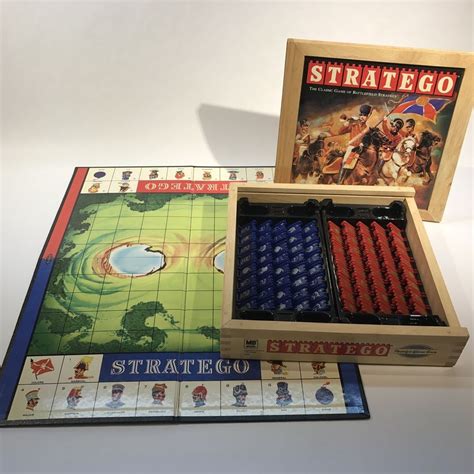 Milton Bradley Stratego Nostalgia Series Board Game Wood Box War