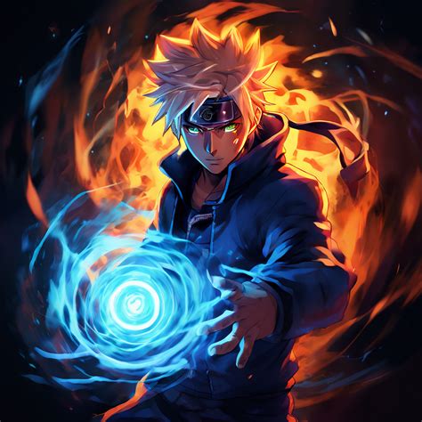 Minato Namikaze From Naruto Unleashing A Rasengan By Manticore Playground