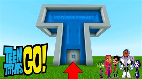 Minecraft How To Make A Mini Titan Tower Teen Titans Go Youtube