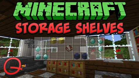 Minecraft Storage Shelves Quick Tutorial Youtube