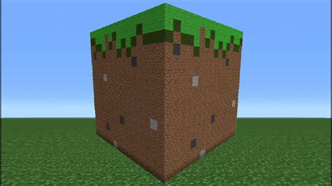 Minecraft Tutorial How To Make A Grass Block Statue Youtube