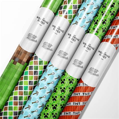 Minecraft Wrapping Paper Designs for Gamers