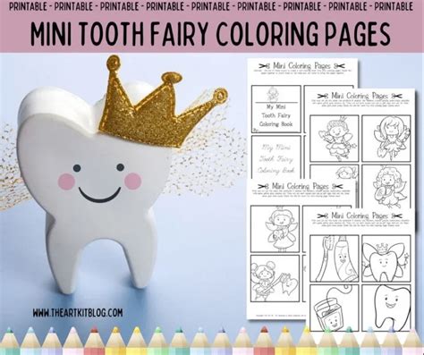 Mini Tooth Fairy Coloring Pages Free Homeschool Deals