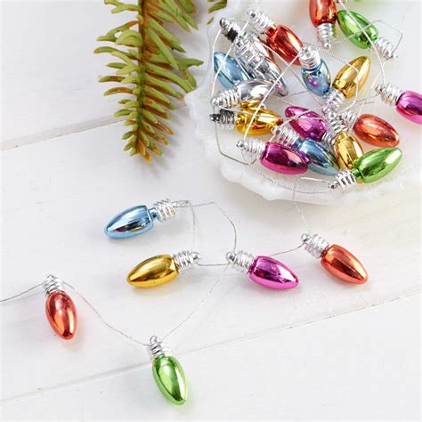 Miniature Christmas Light Bulb Garland Christmas Garlands Christmas