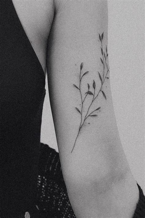 Minimalist Flower Tattoo Arm Roxann Fitts