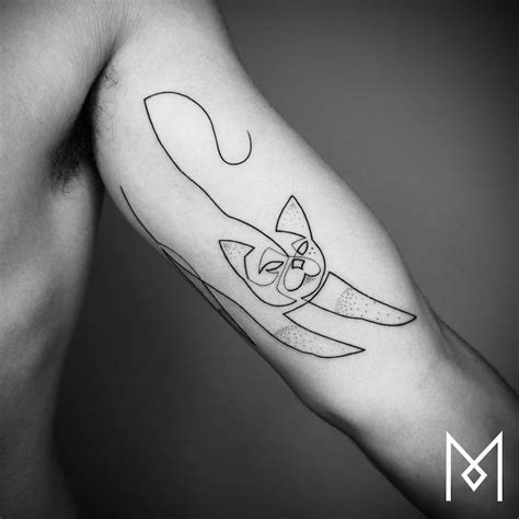 Minimalist Tattoo Series By Mo Ganji Shows Depth Of Line Tattoos