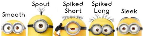 Minion Hair Variations Minions Some Amazing Facts Yellow Minion