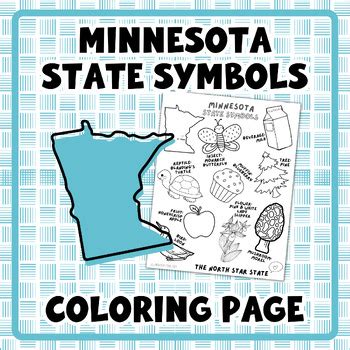 Minnesota State Symbols Coloring Page By Prek Nation Tpt